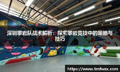 深圳攀岩队战术解析：探索攀岩竞技中的策略与技巧